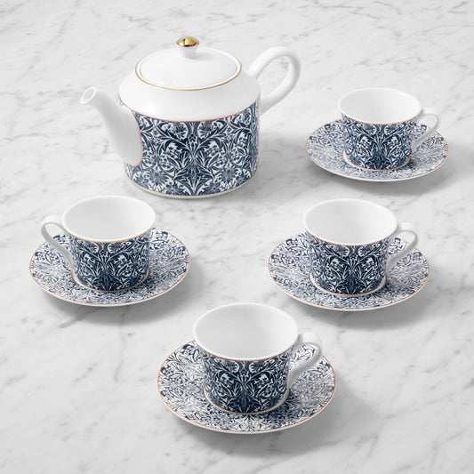 Morris & Co. x Williams Sonoma Bluebell Tea Set,,WSNOADS