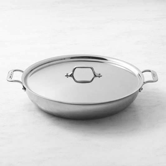 All-Clad D3 Triply Stainless-Steel Sunday Supper Pan, 7-Qt.,,