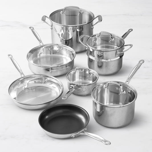 Cuisinart Chef's Classic Stainless-Steel 14-Piece Set,,