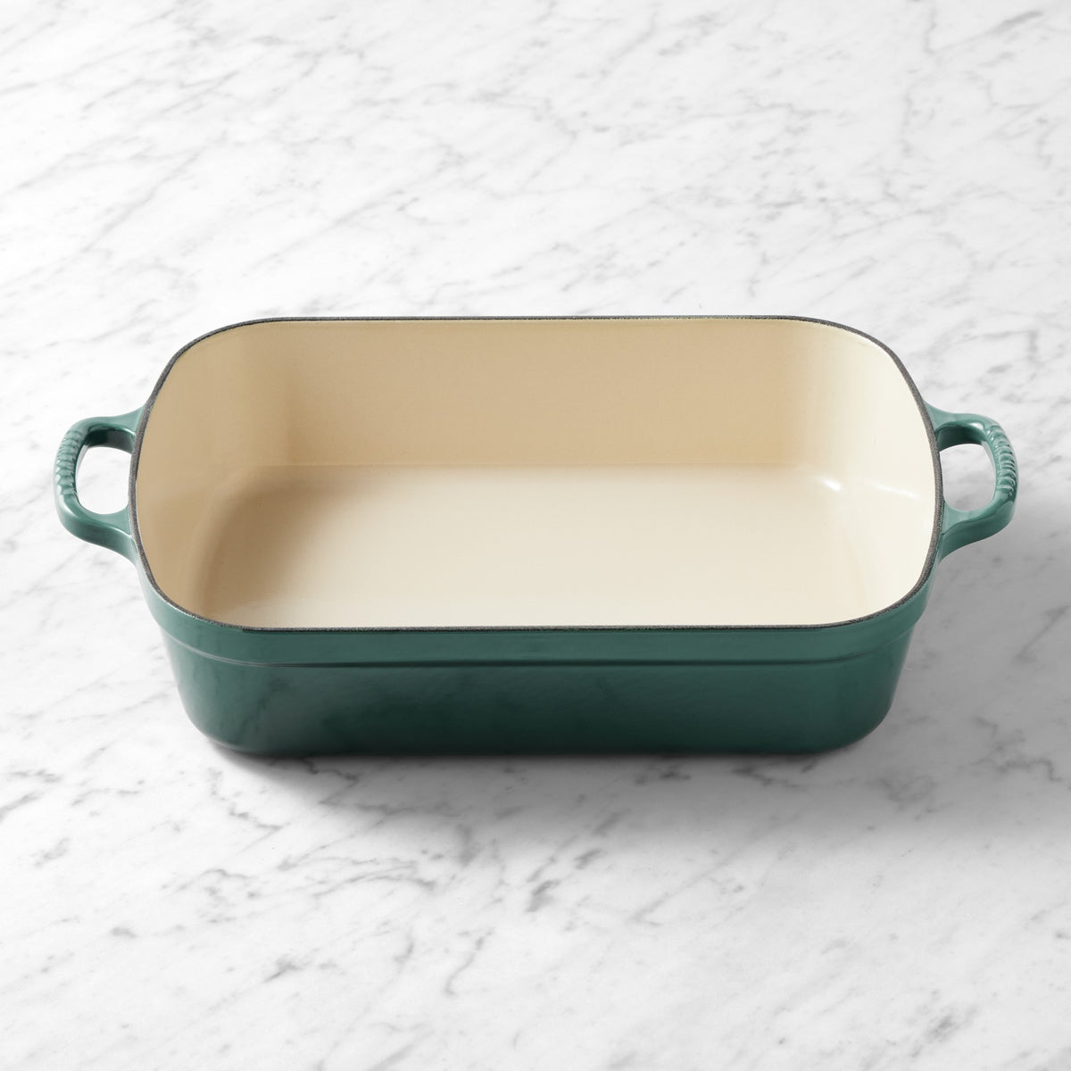 Le Creuset Signature Enameled Cast Iron Rectangular Roasting Pan, 5.25-Qt.,Artichaut,
