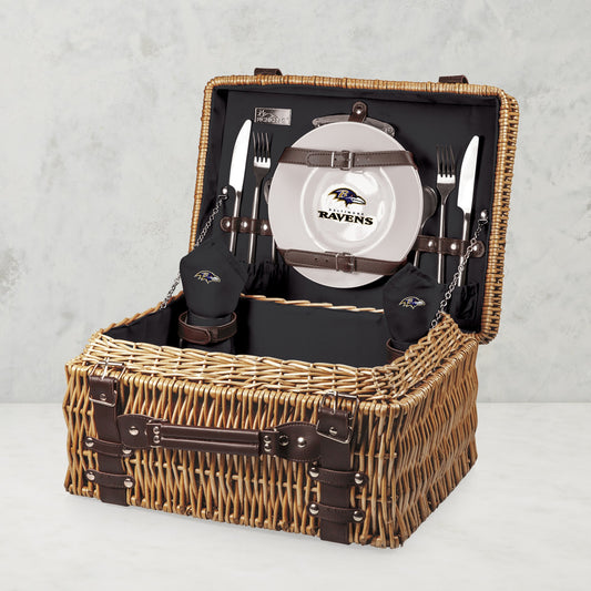 NFL Champion Picnic Basket,Baltimore Ravens,Baltimore Ravens