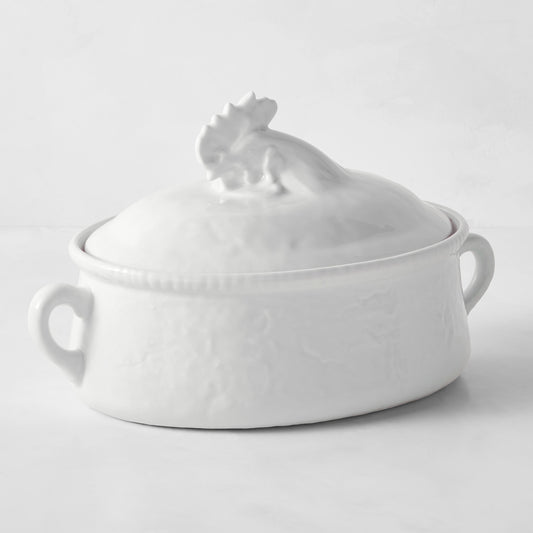 Apilco Porcelain Chicken Casserole Dish,,WSNOADS