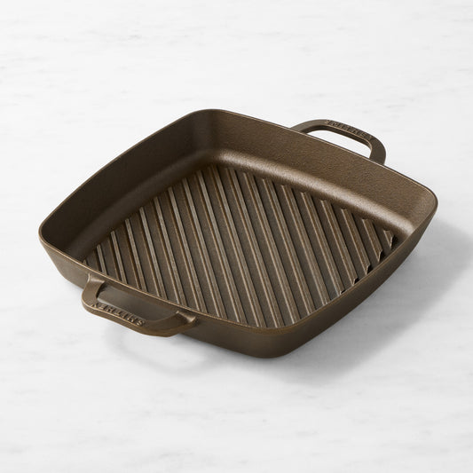 Smithey Seasoned Cast Iron Grill Pan, 12",,WSNOADS
