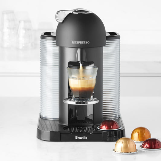 Nespresso Vertuo Coffee Maker & Espresso Machine by Breville,Matte Black,