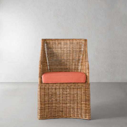Farallon Armchair Cushion,Sunbrella Performance Canvas\, Persimmon,