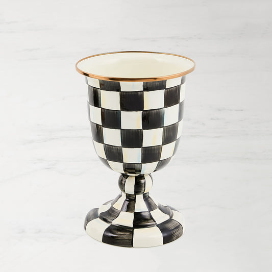 MacKenzie-Childs Courtly Check Pedestal Vase,,WSNOADS