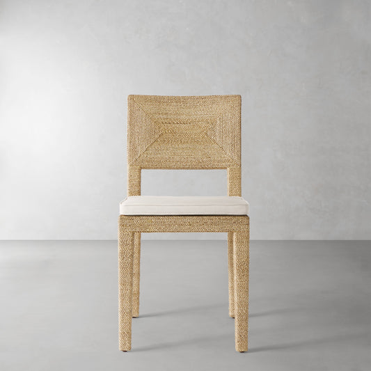 Point Reyes Side Chair Cushion,Sunbrella Performance Canvas\, Canvas,