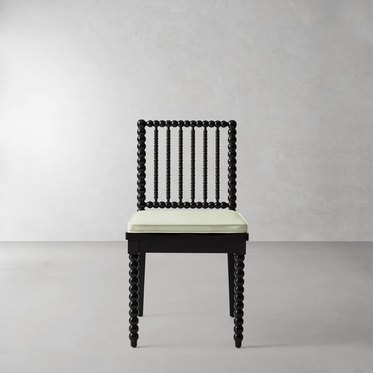 Spindle Dining Side Chair Cushion,Sunbrella Performance Canvas\, Sage,