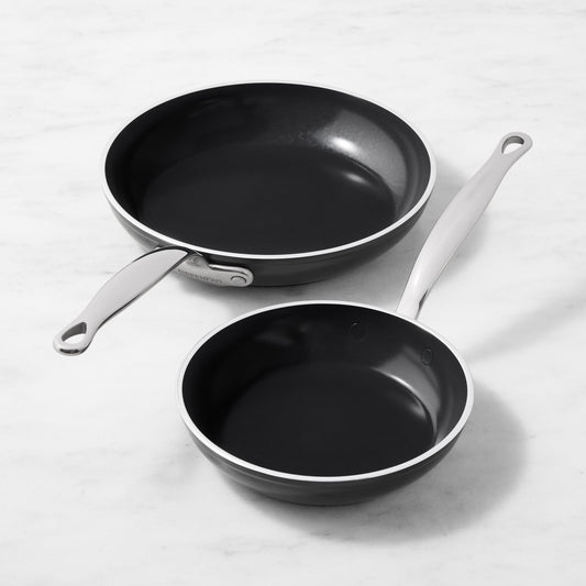 GreenPan Premiere Max Ceramic Nonstick Fry Pan, Set of 2,GreenPan Premiere Ceramic Nonstick Fry Pan Set\, 8" & 10",