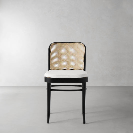 Ton 811 Side Chair Cushion,Perennials Performance Basketweave\, White,