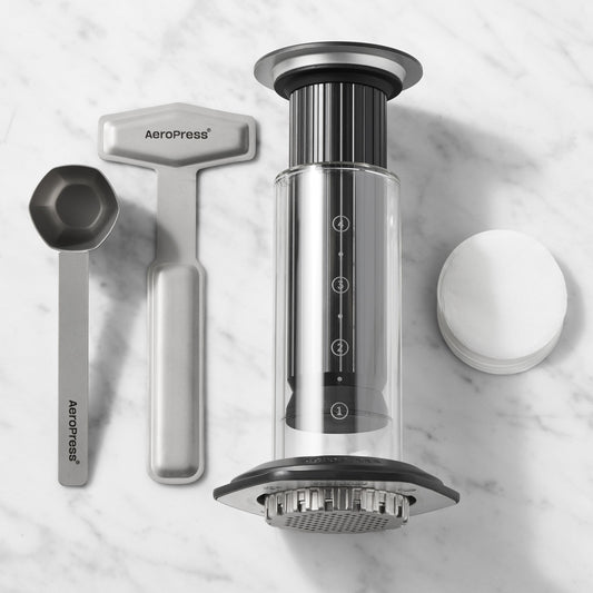 AeroPress Premium Glass Coffee Press,Matte Black,