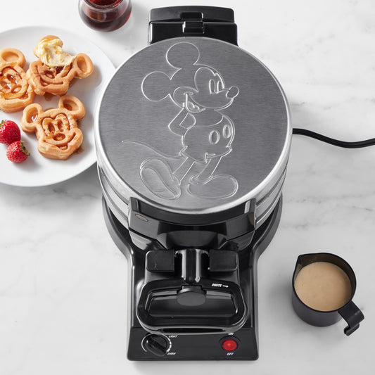 Mickey Mouse Double Flip Waffle Maker,WSADS,Waffle & Bread Makers