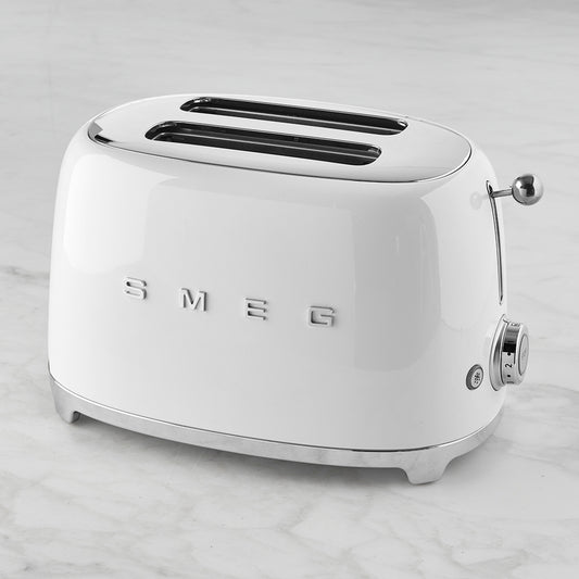 SMEG 2-Slice Toaster,White,