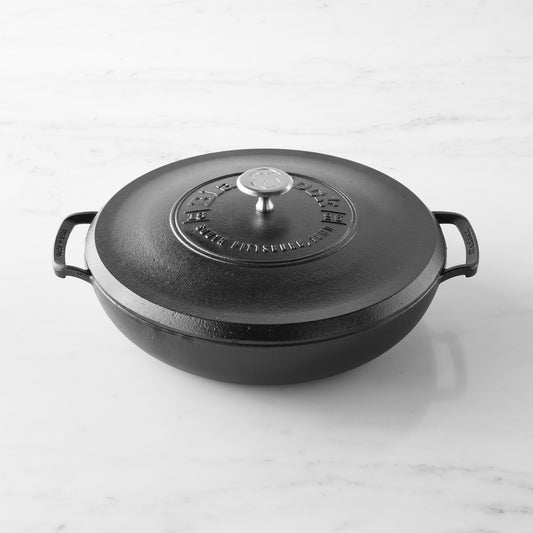 Lodge Blacklock Triple Seasoned Cast Iron Braiser, 4-Qt.,,