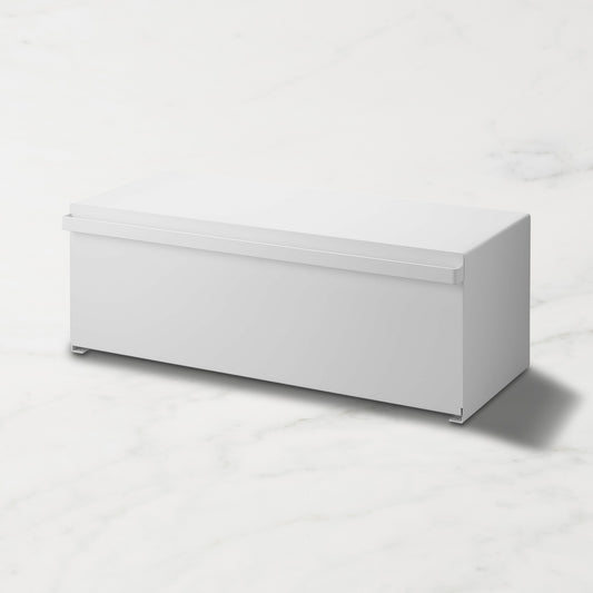 Yamazaki Home Tower Wide Bread Box,White,