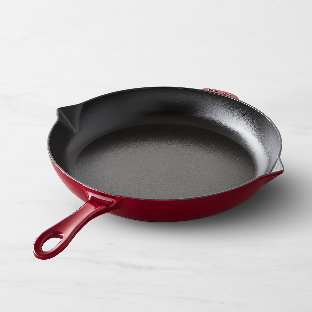 Staub Enameled Cast Iron Fry Pans,Cranberry,Pan\, 12"