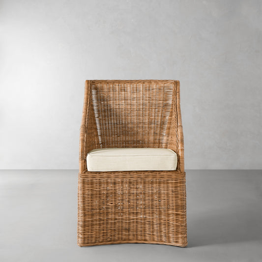 Farallon Armchair Cushion,Sunbrella Performance Canvas\, Canvas,