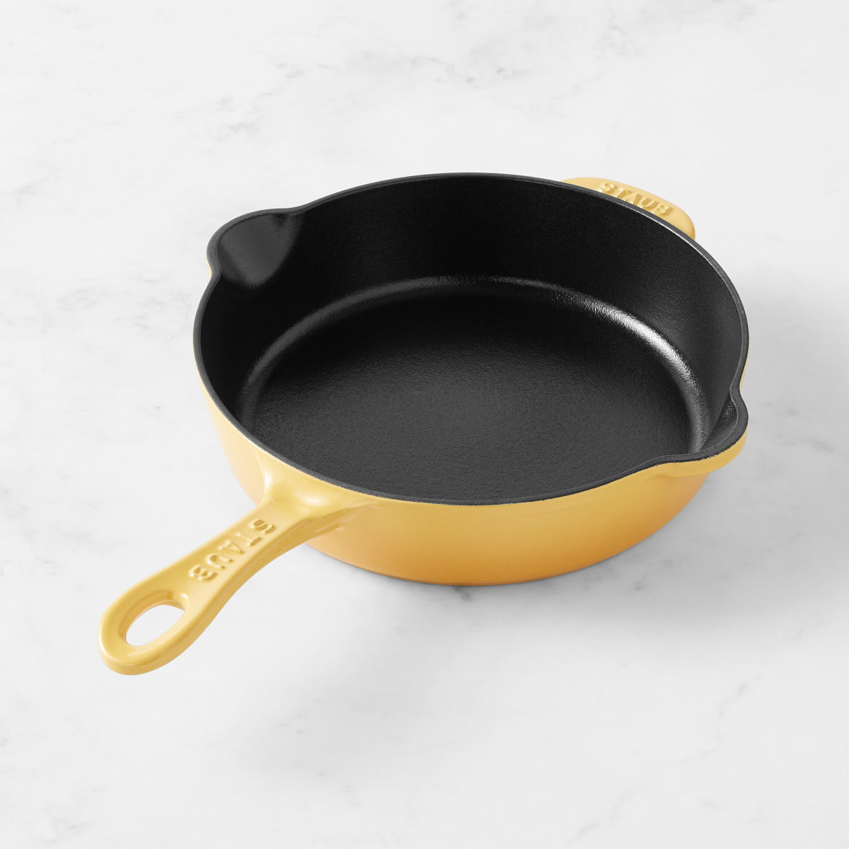 Staub Enameled Cast Iron Traditional Deep Skillet,Citron,8.5"