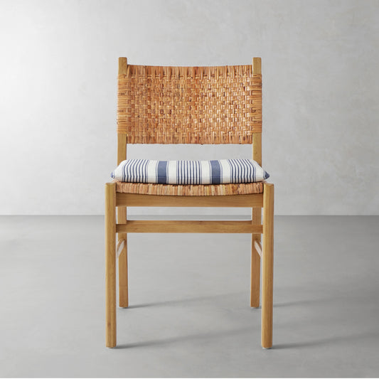 Sullivan Side Chair Cushion,Georgia Stripe\, Navy,