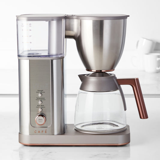 Café Specialty Drip Coffee Maker with Glass Carafe,Stainless-Steel,