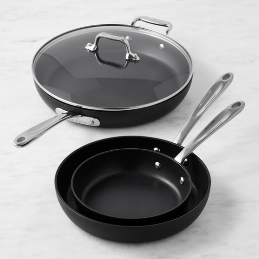 All-Clad HA1 Expert Nonstick 4-Piece Fry Pan Set,,