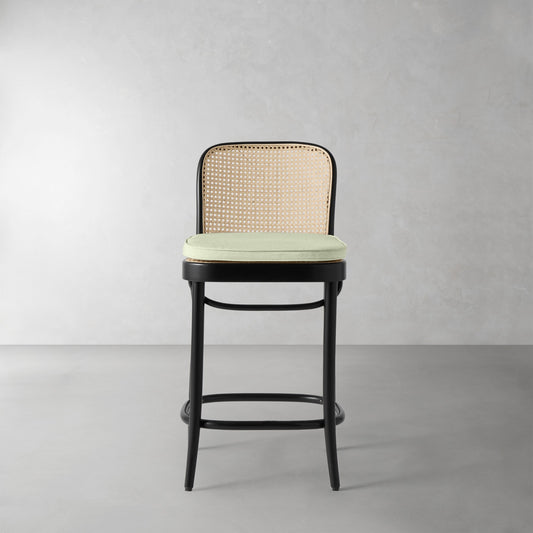 Ton 811 Counter Stool Cushion,Sunbrella Performance Canvas\, Sage,