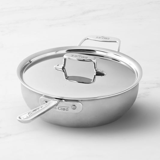 All-Clad D5 Stainless-Steel Essential Pan,4-Qt.,