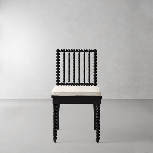 Spindle Dining Side Chair Cushion,Perennials Performance Basketweave\, Light-Sand,