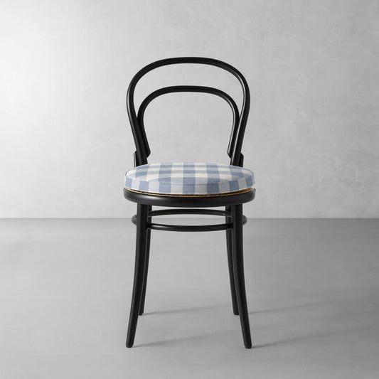 Ton 14 Side Chair Cushion,Blanche Buffalo Check\, Light Blue,