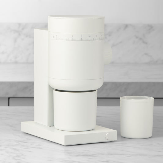 Fellow Opus 2 Conical Burr Coffee Grinder,Matte White,