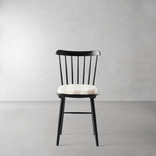 Ton Ironica Side Chair Cushion,Basketweave Cabana Stripe\, Stone,