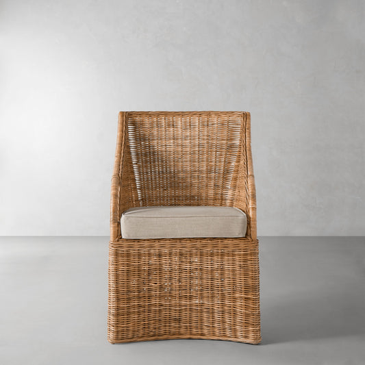 Farallon Armchair Cushion,Sunbrella Performance Canvas\, Flint,