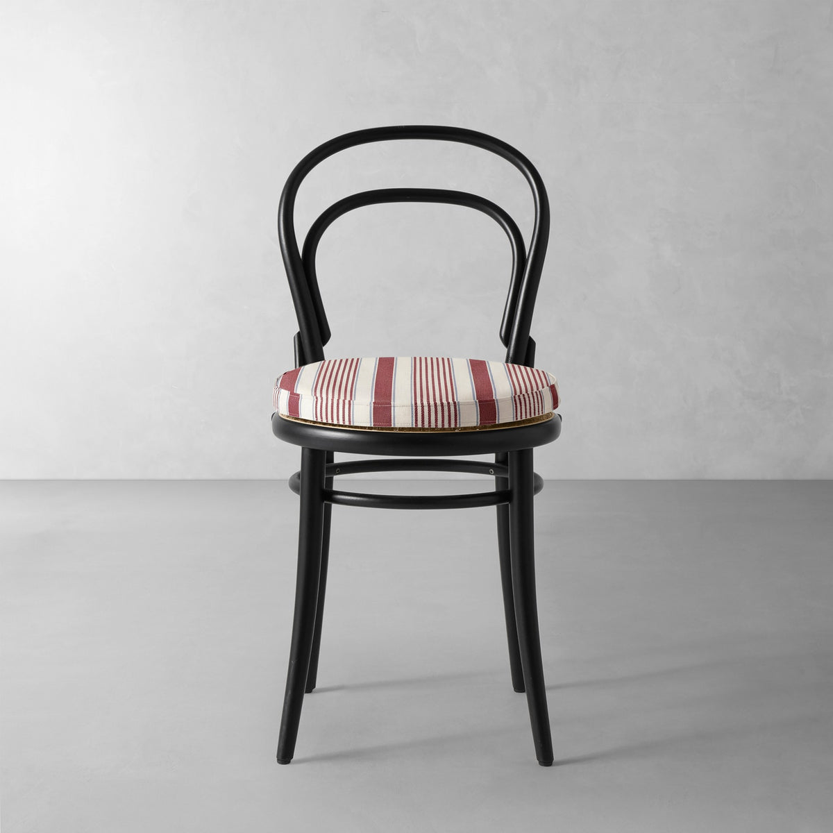 Ton 14 Side Chair Cushion,Georgia Stripe\, Red,