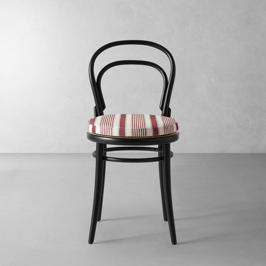 Ton 14 Side Chair Cushion,Georgia Stripe\, Red,