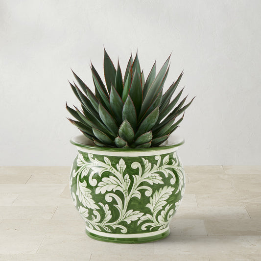 Italian Hand-Painted Tuscany Planter,Small,