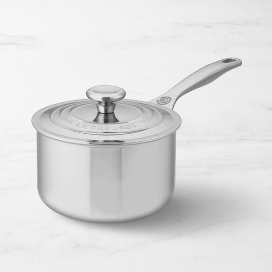 Le Creuset Signature Stainless-Steel Saucepan,2-Qt.,
