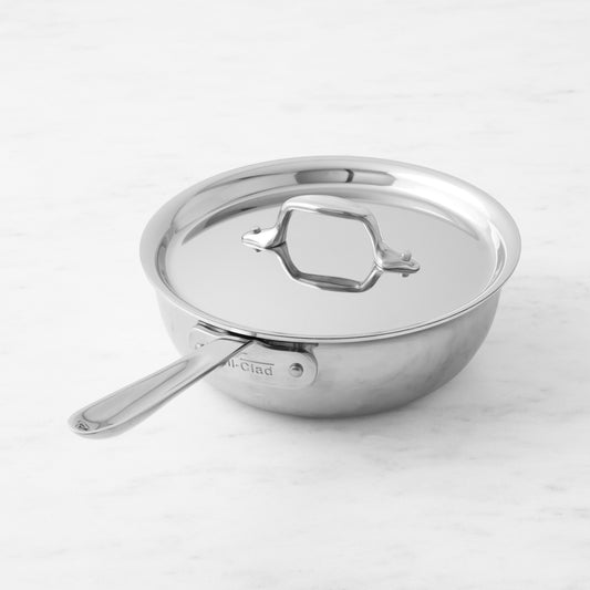 All-Clad D3 Tri-Ply Stainless-Steel Saucier,,