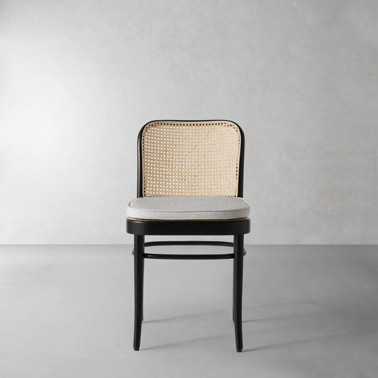 Ton 811 Side Chair Cushion,Sunbrella Performance Canvas\, Granite,