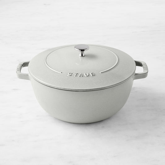 Staub Enameled Cast Iron Essential French Oven,White Truffle,