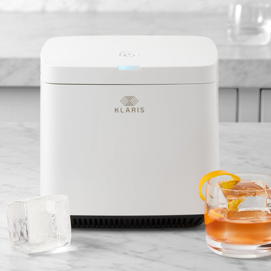 Klaris Mini Clear Ice Maker,White,