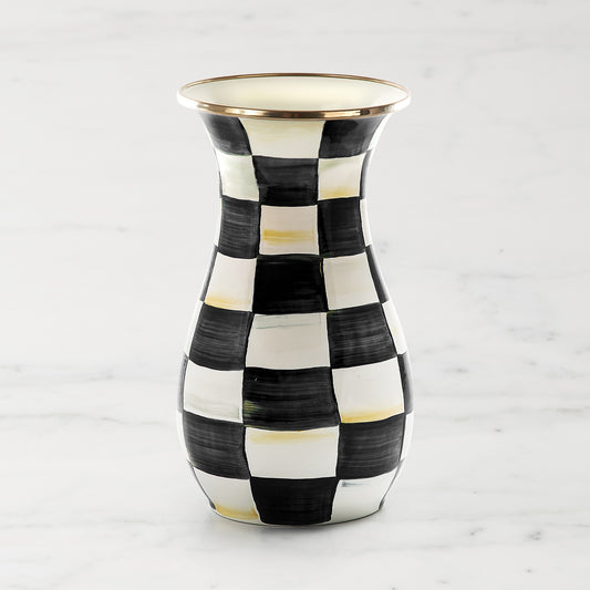 MacKenzie-Childs Courtly Check Tall Vase,,WSNOADS