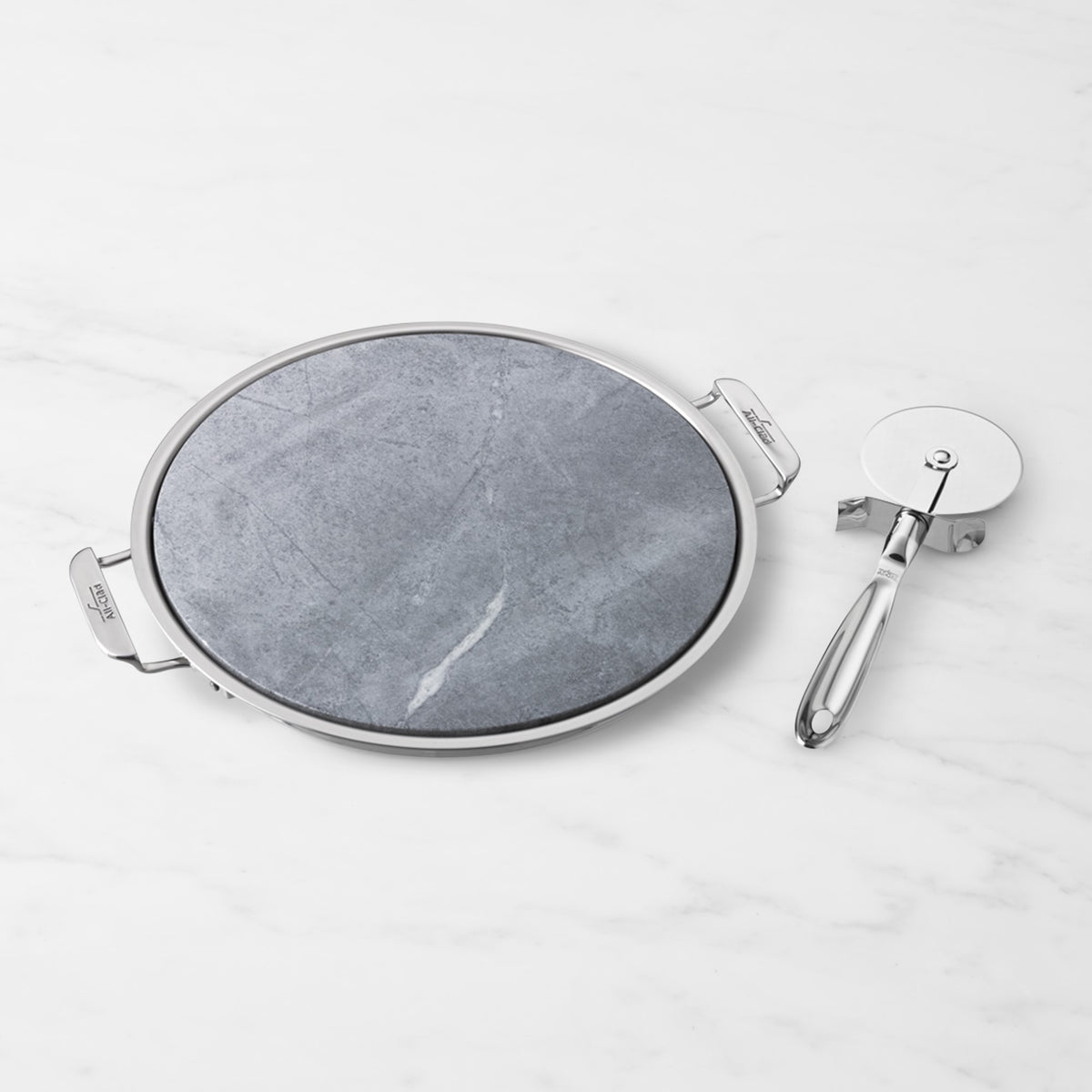 All-Clad Pizza Stone & Cutter Set,,