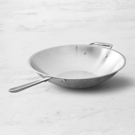 All-Clad D5 Stainless-Steel Wok, 14",,
