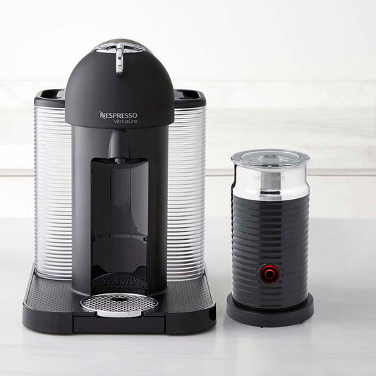 Nespresso Vertuo Coffee Maker & Espresso Machine by Breville with Aeroccino,Matte Black,