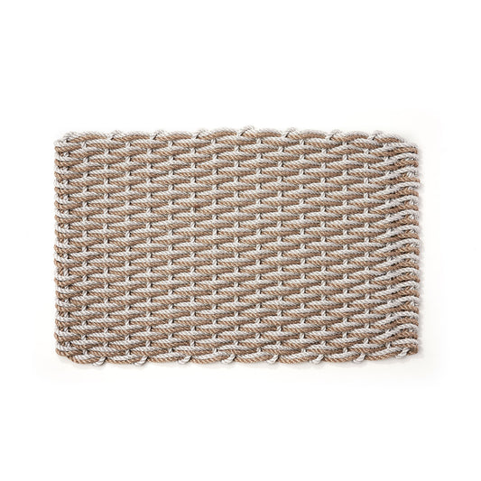 The Rope Co. Doormat,Fog Gray & Sand,Fog Gray & Sand Doormat\, Large\, 21" X 34"