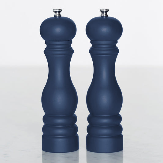 Peugeot Paris Salt & Pepper Mills, 9",Matte Navy,Matte Navy Salt & Pepper Mills Set\, 9"