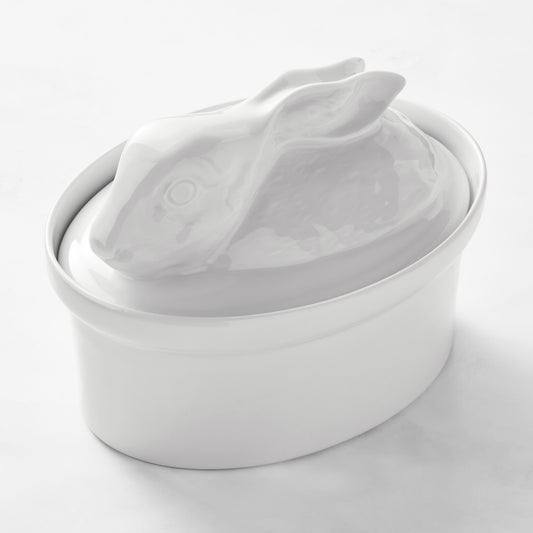Apilco Porcelain Hare Casserole Dish,,WSNOADS