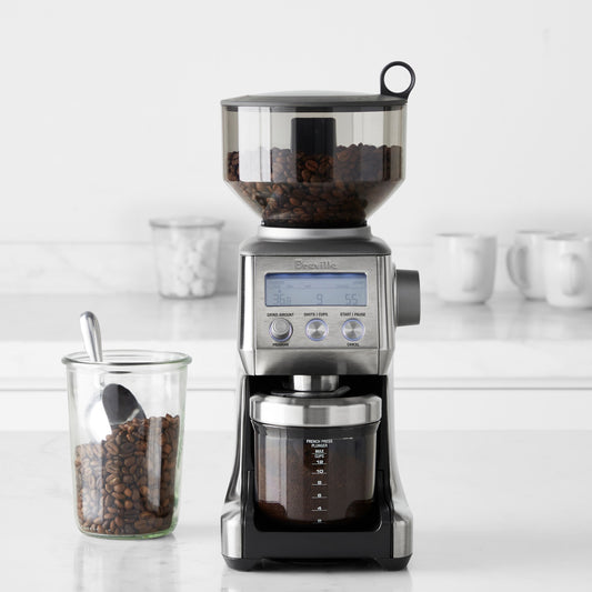Breville Smart Grinder Pro Conical Burr Grinder,Silver,