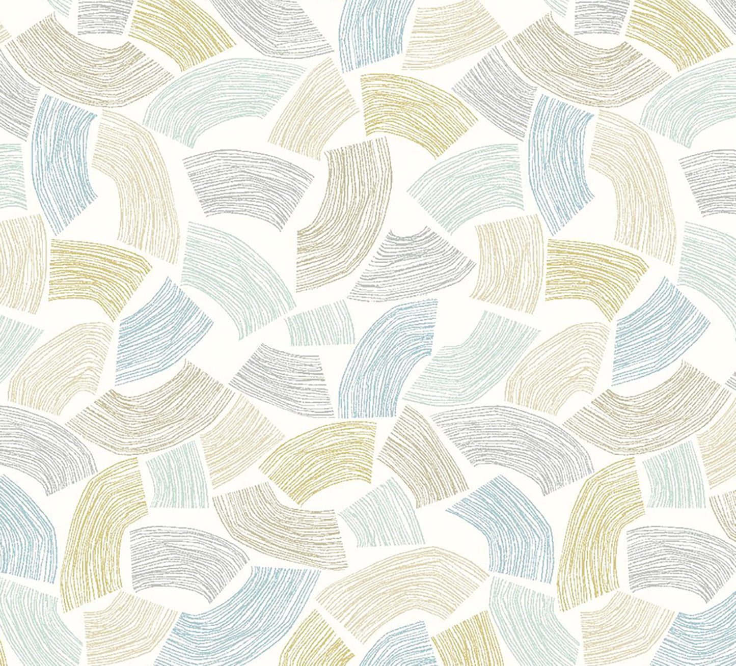 ohpopsi Elements Light Yellow Scribbled Arches Unpasted Non Woven Wallpaper, 19.7-in by 33-ft., 54.2 sq. ft.