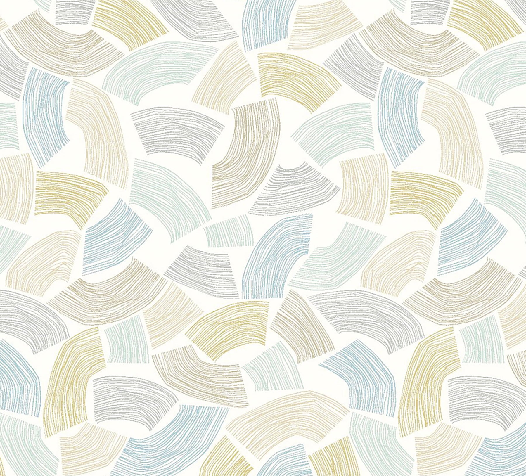 ohpopsi Elements Light Yellow Scribbled Arches Unpasted Non Woven Wallpaper, 19.7-in by 33-ft., 54.2 sq. ft.